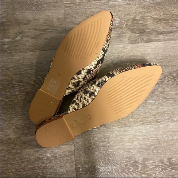 Madewell Snakeskin Leather Slide Sandals 6.5 NEW - Picture 7 of 11